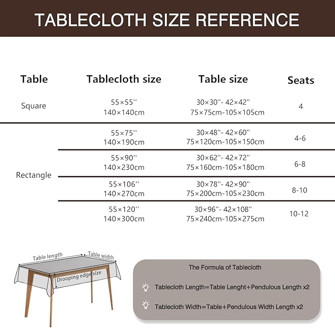 JIALE Textured Tablecloths, Heavy Duty Cotton Linen Farmhouse Table Cloth Rectangle Table, Waterproof Wrinkle-Free Rectangle Tablecloth for Kitchen, Dining, Parties, 55"x106", Ivory