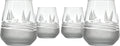 Rolf Glass Regatta Stemless Wine Tumbler 15.75 ounce | Proudly Made in the USA | Set of 4 Nautical Stemless Wine Glasses | Lead-Free Glass | Etched Tumbler Glasses