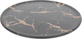 VALICLUD Creative Marble Pattern Steak Plate 10.2-inch round Imitation Porcelain Western Dinnerware Snack Dessert Tray for Household Dining and Entertaining