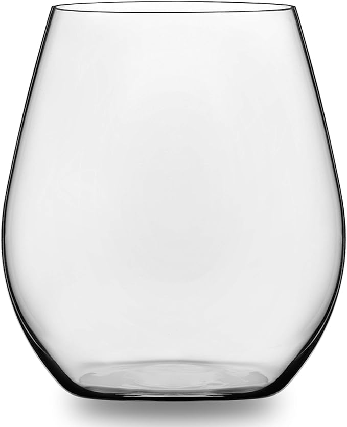 Libbey Signature Kentfield Stemless Red and White Wine Glasses Set of 12, Elegant, Dishwasher Safe Wine Glass Set for Birthdays, Weddings & More
