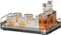 Seoneiro Whiskey Tray, Glass Cup Rack, Mug Holder, Coffee Cup Organizer, Bathroom Countertop with Drain Board Wine Glass Decorative Organizer, Food Tray, Kitchen Spice Rack