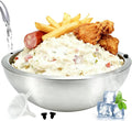 Dip Chiller Bowl Large 70oz Capacity Stainless Steel Double Walled Insulated Ice Serving Bowl Insulated Dip ice bowl Parties Salsa Condiments Salad & Food Hot or Cold Sauces Guacamole