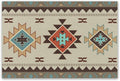 Southwestern Native Aztec Print Placemats Rustic Tribal Geometric Decorative Table Mat Antique Native Heat Resistant Place Mats for Dining Kitchen Party Holiday Decor 12x18Inch Set of 6