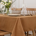 maxmill Jacquard Fall Tablecloth Swirl Design Spillproof Wrinkle Free Heavy Weight Soft Table Cloth for Harvest Thanksgiving Dinner Decorative Fabric Table Cover Square 60 x 60 Inch, Fall Leaf