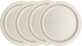Denby - Heritage Atrium Medium Plates Set of 4-8.8in Natural Ceramic Stoneware Tableware - Dishwasher & Microwave Safe - Scratch & Chip Resistant Dinner, Lunch, Salad Plates For Everyday Use