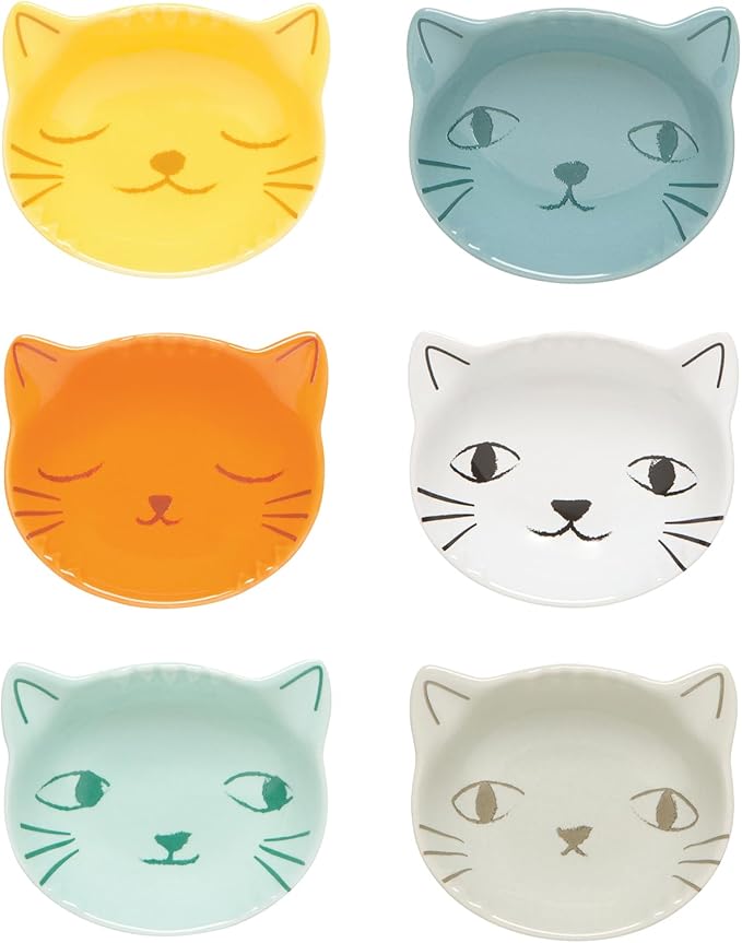 Set of 6 Purrfect Cat Pinch Bowls L46003