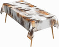 60x84 Inch Nature Rectangle Tablecloth Watercolor Autumn Forest Misty Pine Tree Sunrise Table Cloth Waterproof Reusable Table Cover for Dining Home Kitchen Thanksgiving Picnic BBQ