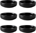 Dipping Bowls Set, Ceramic Dipping Sauce Dishes, 2 oz Soy Sauce Dish, Side Dish Bowls, Small Bowl/Dish for BBQ, Condiments, Appetizer, Dessert, Sushi, Set of 6 (Black)