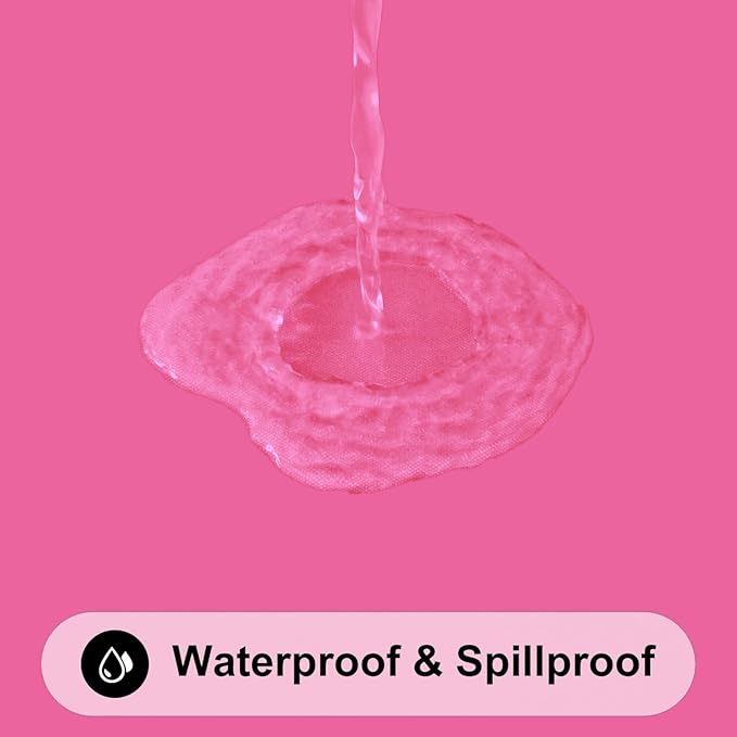Smiry Rectangle Tablecloth, Elastic Fitted Flannel Backed Vinyl Tablecloths for 8ft Folding Tables, Waterproof Wipeable Table Covers for Indoor, Outdoor, Camping and Picnic (Rose Pink, 30"x96")