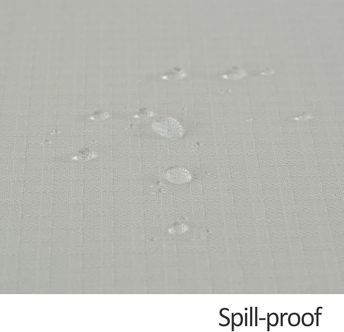 maxmill Round Weaved Texture Design Tablecloth Spill-Proof Wrinkle Free Soft Washable Table Cloth for Circular Table Cover, for Dining Room Buffet Banquet Parties Holiday Dinner, 90 Inch Ivory