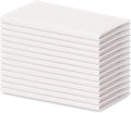 Blue Needles Solid Cloth Napkins Set of 12 White 100% Cotton Dinner Napkins 18x18 inches - Soft, Reusable, Absorbent & Washable Linen, Ideal for Valentine's Day Events, Parties & Everyday Use