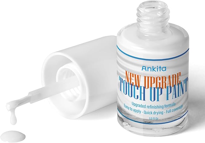 Porcelain Sink Touch Up Paint, High-Gloss Porcelain Repair Kit White & Appliance Paint for Chips, Scratches, Cracks and Spots on Enamel, Acrylic, porcelain, Sinks, Tubs, Bathtub, Appliances, Metal, Tiles in Kitchen and Bathroom. (Gloss White)