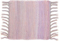 PILLOWPIA Handcrafted Chindi Rag Rug Hot Pad – 100% Cotton, Handwoven, Colorful & Eco-Friendly | Boho Kitchen Accessory for Table, Counter, or Serving Use - Lilac
