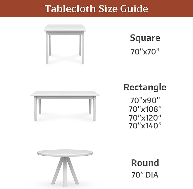 Maison d'Hermine Premium Table Cloth Round Table 100% Cotton 70 Inches Tablecloth Reusable Decorative Everyday Use for Dining Room, Farmhouse, Home, Party, Festive & Wedding - Pastries