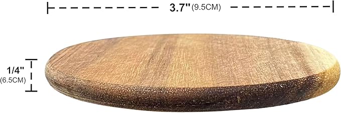 36 Pack Acacia Wood Drink Coasters, 3.68 Inch Round Wooden Acacia Wood Cup Coasters