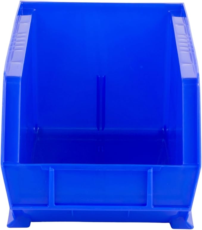 Hudson Exchange 15" x 8" x 7" Plastic Stackable Storage Bin and Hanging Container, Blue