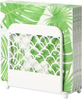 Napkin Holder for Table, Metal figure Standing Napkin Dispenser for Kitchen Dining Cocktail Napkin holders for paper napkins Mail Bills Suitable for All Dining Room Decors White