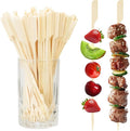 100PCS Cocktail Picks, Fancy Picks for Appetizers, Decorative Skewers for Appetizers Drinks Party Fruit, 6 Inch Long Wooden Bamboo Paddle Food Sticks Charcuterie Boards Accessories