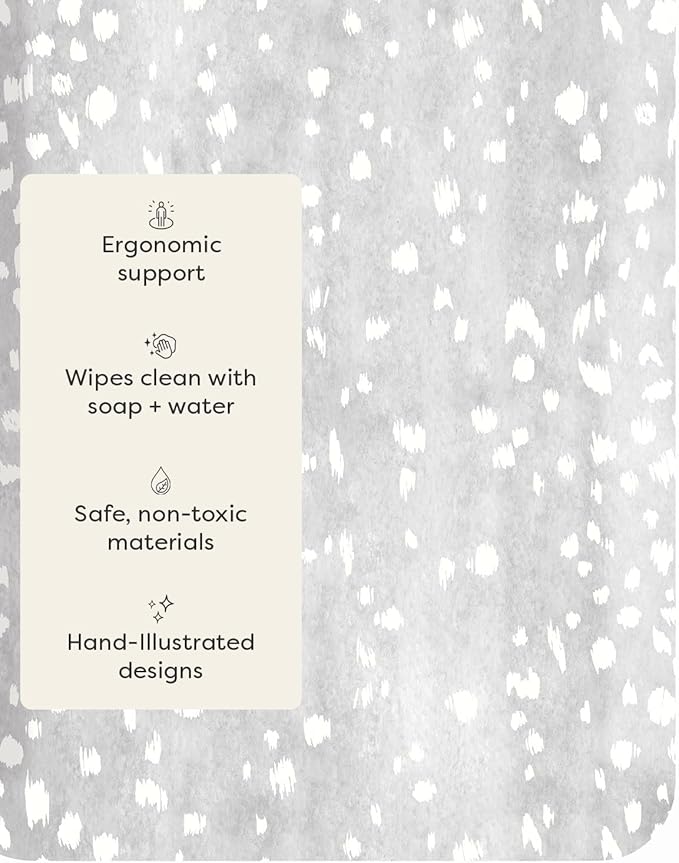 House of Noa Nama Standing Mat – Anti-Fatigue Cushioned Kitchen Mats for Floor | Ergonomic Bounce-Back Foam Kitchen Mats | Anti-Fatigue Mats for Kitchen & Standing | Fawn Silver | 22" x 54"