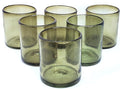 Solid Olive Green 9 oz Short Tumblers (set of 6), Recycled Glass, Lead-free, Toxin-Free (9oz Tumbler)