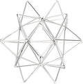 Metal Geometric Table Top Decor, 3D Sliver Spheres Decorative Accents Balls, Iron Abstract Sculpture Objects for Home Decor, Coffee Table Top Decorations for Home Office Living Room Bedroom Decor