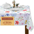 Maison d' Hermine Table Cloth Rectangle Table 100% Cotton 70 x 120 Inches Tablecloth Reusable Decorative for Dining Room Farmhouse Home Valentines Day Decorations Spring Summer - Just Floral