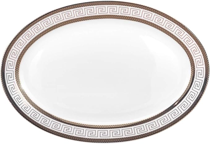 Euro Porcelain 57-pc Banquet Dinnerware Set, Luxury Tableware Dining Service for 8