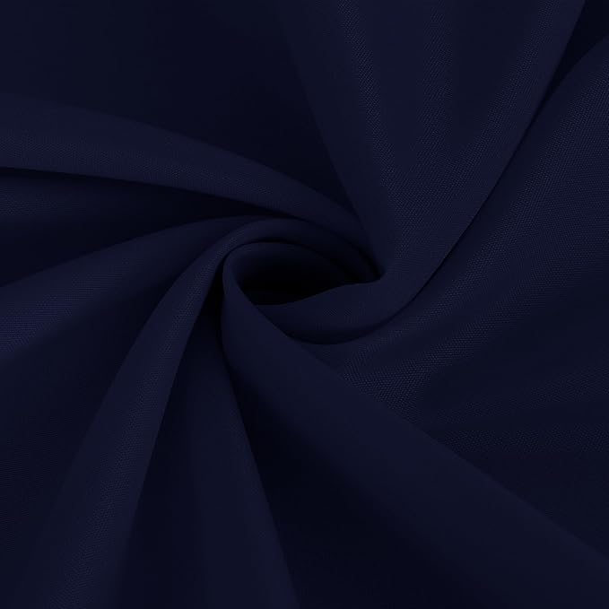 Fitable Navy Rectangle Table Clothes, 6 Pack - 90 x 156 Inch - Reusable and Washable Tablecloths, Polyester Fabric Table Covers for Wedding, Party, Banquet, Formal Events