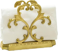 Luxurious Gold Napkin Holder for Table,Brass Napkin Holders for Paper Napkins & Kitchen Dining & Countertops, Cocktail Upright Napkin Holder Dispenser Suitable for All Room Decors