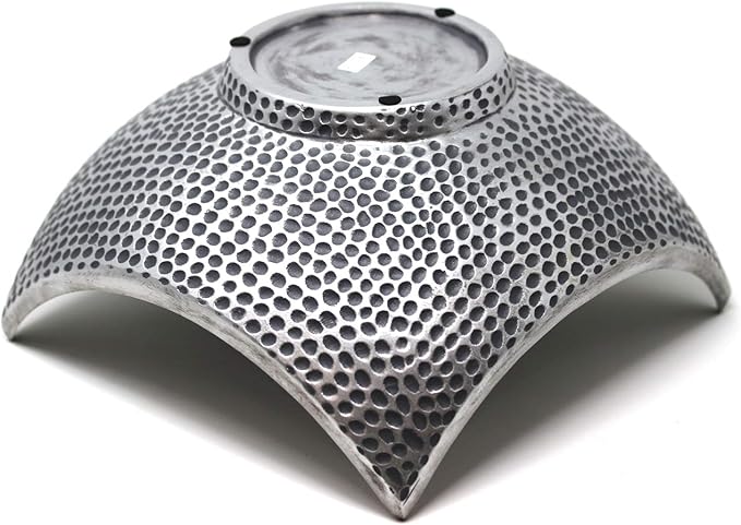 Seraphic 5pc Bowl Table Centerpieces for Dining Room, Large Decorative Bowls for Coffee Table Decor, Kitchen, Orbs/Balls Included, Silver