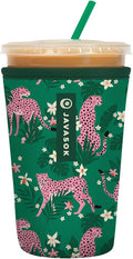 Sok It JavaSok Iced Coffee & Cold Soda Insulated Neoprene Cup Sleeve (Paradise Prowl, Medium: 22-28oz)