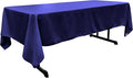 LA Linen Polyester Poplin Washable Rectangular Tablecloth, Stain and Wrinkle Resistant Table Cover 60x126, Fabric Table Cloth for Dinning, Kitchen, Party, Holiday 60 by 126-Inch, Royal Blue