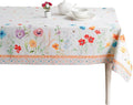 Maison d' Hermine Table Cloth Rectangle Table 100% Cotton 60 x 120 Inches Tablecloth Reusable Decorative for Dining Room Farmhouse Home Valentines Day Decorations Spring Summer - Summer Whisper