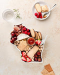 Wisconsin State Shaped Baking Dish, Serving Platter or Decorative Tray Charming Porcelain Bakeware Oven Microwave and Dishwasher Safe