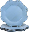 Blue Charger Plates Set of 6, Decorative Table Plastic Chargers for Dinner Plates, Party, Wedding, Thanksgiving, Christmas, 22BL