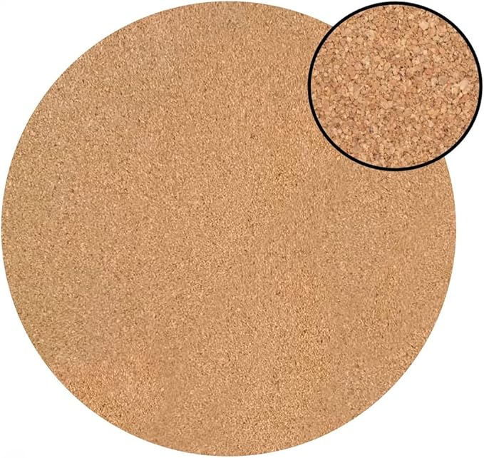 Dainty Home Marble Cork Place Mats Circular Smokey Gold 15"x15" Set of 2 Washable Placemats Heat Resistant Placemats Non Slip Table Placemats