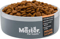 Master Pet Supply Stainless Steel Dog Bowls - 25 oz, Heavy Duty - Graphite, Double Wall Extra-Thick Insulated, Non-Slip Pet Water Bowl for Dogs, Cats & Pets, Anti Rust Metal, Dish Washer Safe