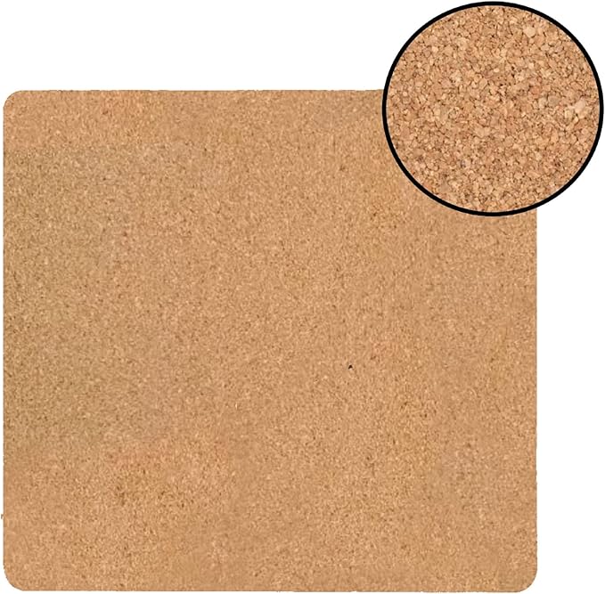 Dainty Home Smokey Gold Marble Square Cork Placemats - Heat Resistant Placemats, Non-Slip, Easy Clean Placemats for Elegant Dining - 15"x15" Set of 2 - Perfect for Stylish, Modern Homes