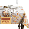 Maison d' Hermine Table Cloth Rectangle Table 100% Cotton 70 x 108 Inches Fall Tablecloth Reusable Everyday Use for Thanksgiving Christmas Decorations Dining Farmhouse Party (Oak Leaves)