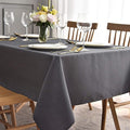maxmill Square Tablecloth Swirl Design Spillproof Wrinkle Free Heavy Weight Soft Table Cloth Decorative Fabric Table Cover for Outdoor and Indoor Use Square 70 x 70 Inch Charcoal