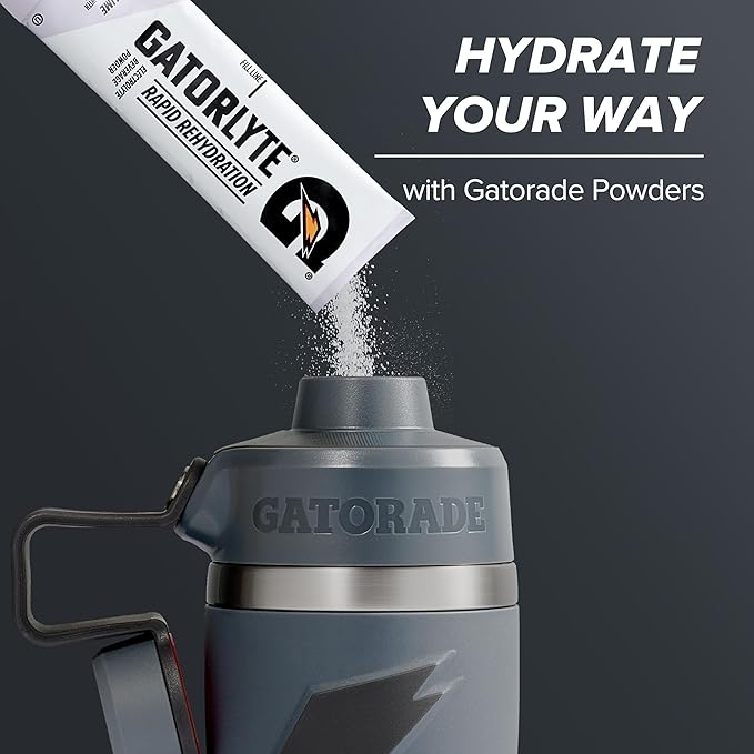 Gatorade 'Overtime' 22oz Stainless Steel Water Bottle, Twist Cap, Pink