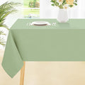 Smiry Rectangle Table Cloth, Waterproof Anti-Scratch Polyester Tablecloth, Decorative Washable Fabric Table Cover for Dining, Buffet, Parties and Outdoor, 60x120, Sage Green