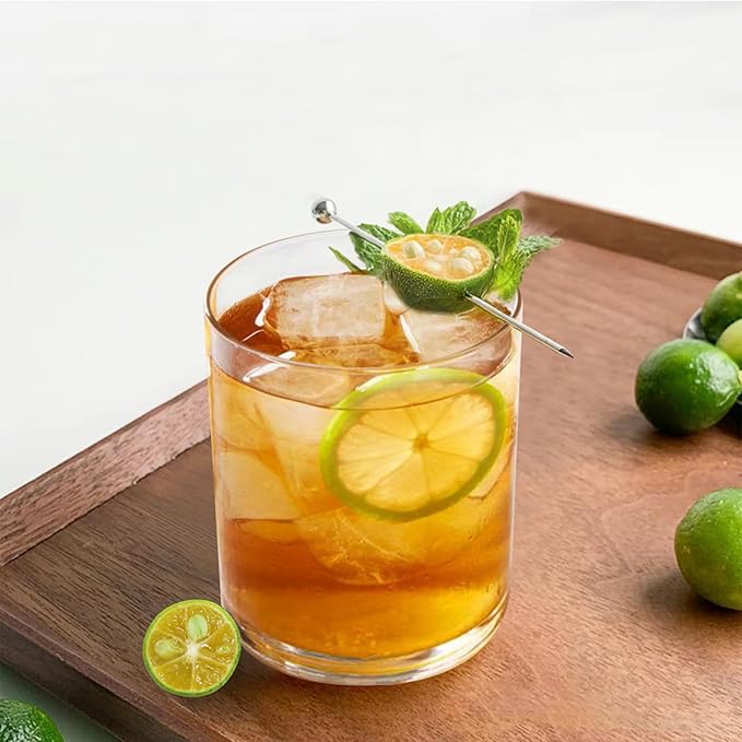 12 Oz Plastic Whiskey Glasses Set of 6 – Unbreakable Old Fashioned Cocktail Cups, Clear Reusable Plastic Drinking Glasses, Outdoor Glassware, Dishwasher Safe & BPA-Free