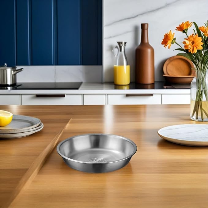 Stainless Steel Soup Bowl Matte Finish Multipurpose Kitchen Basin for Home Use Smooth Rounded Edges Mixing and Serving Bowl for Fruits Vegetables Rice and Steaming