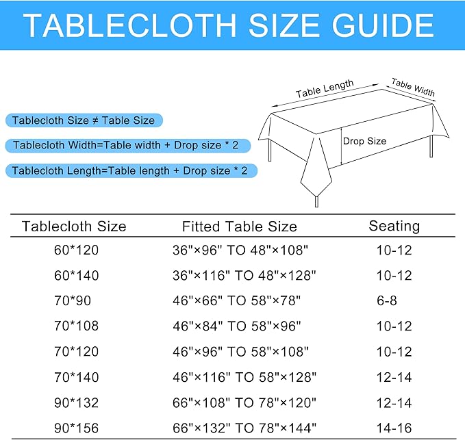 Hiasan Faux Linen Rectangle Tablecloth - Wrinkle and Stain Resistant Washable Table Cloth for Kitchen Dining Room Holiday Table Cover for Dinner, Beige, 70 x 120 Inch