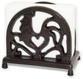 Vintage Metal Napkin Holder, Heavy Cast Iron Napkin Holder Organizer for Kitchen Restaurant Home Décor, Coffee Gold
