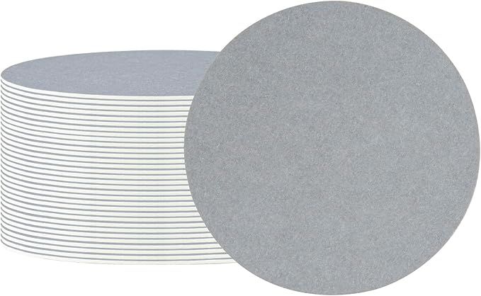 Restaurantware Paper Coasters 1000 Pack of 3.5 Inch Disposable Beverage Coasters Absorbent for Hot and Cold Drinks Gray Coffee Cup Essentials for Table Decor, Kitchen, Home Patio or Living Room