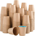 400 Pack 3 oz Kraft Paper Cups, Small Disposable Bathroom Cups, Mini Mouthwash Cups, Hot/Cold Drinking Cups for Bathroom, Parties, Picnics and Travel