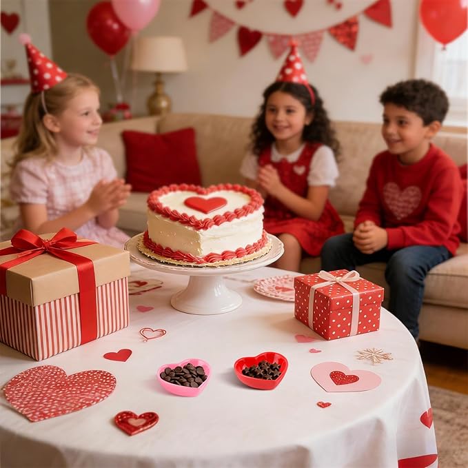12PCS Heart Shaped Bowl Heart Bowl For Candy Lovers, Office Desk Decor, Home Snack Display, Valentine'S Day, Wedding Celebrations, Birthday Parties,Family Kitchen Use