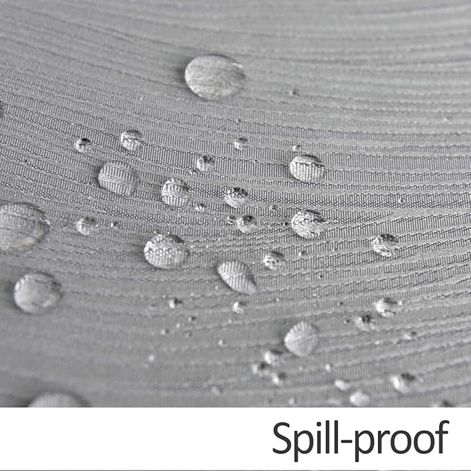 maxmill Jacquard Tablecloth Swirl Design Spillproof Wrinkle Free Heavy Weight Soft Table Cloth Decorative Fabric Table Cover for Outdoor and Indoor Use Oblong 60 x 120 Inch Light Gray